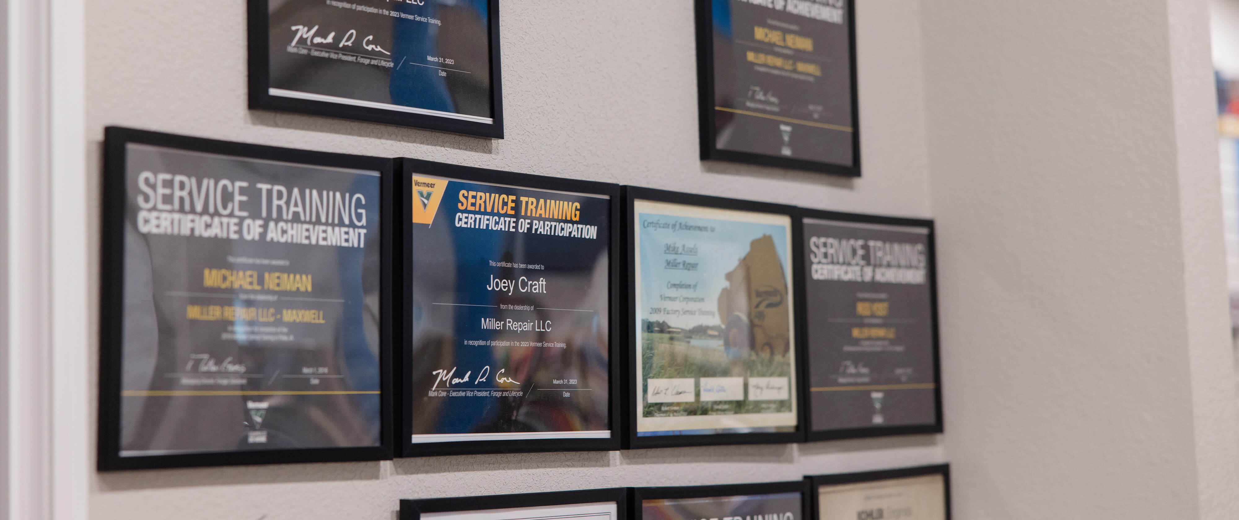 Our service certifications